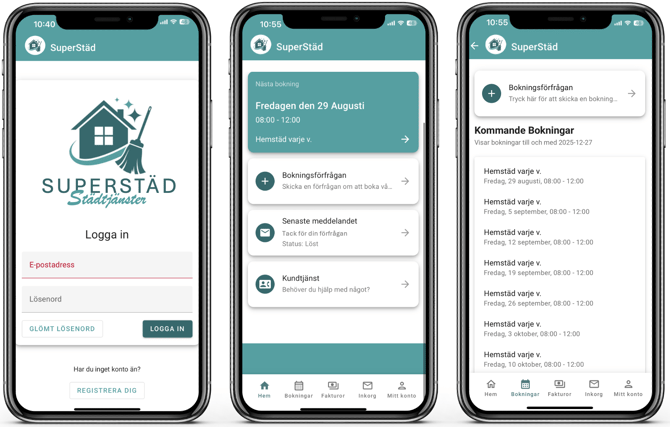 TimeWave - kundinlogg