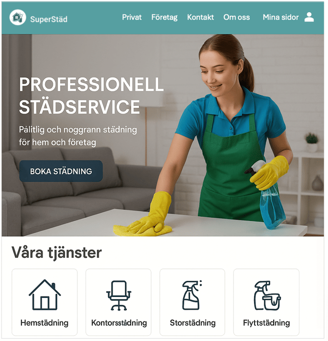 TimeWave kundinlogg hemsida